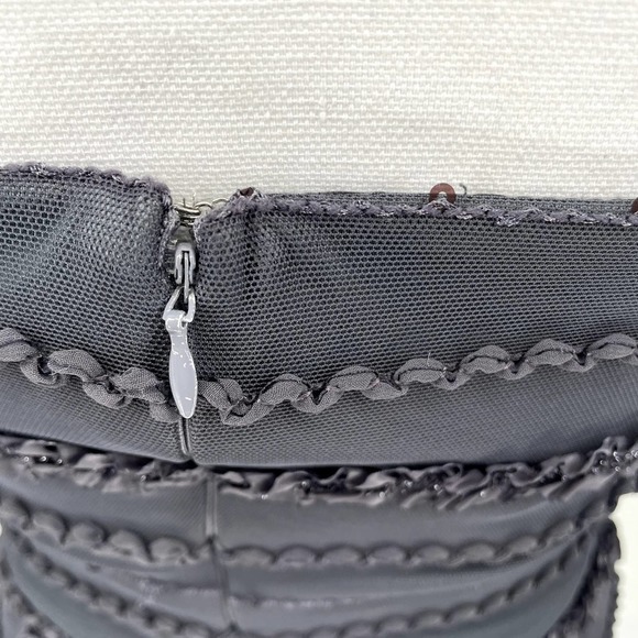 JS Collections Two Blue Gray Sequined Jacket And Dress SR - Picture 7 of 10